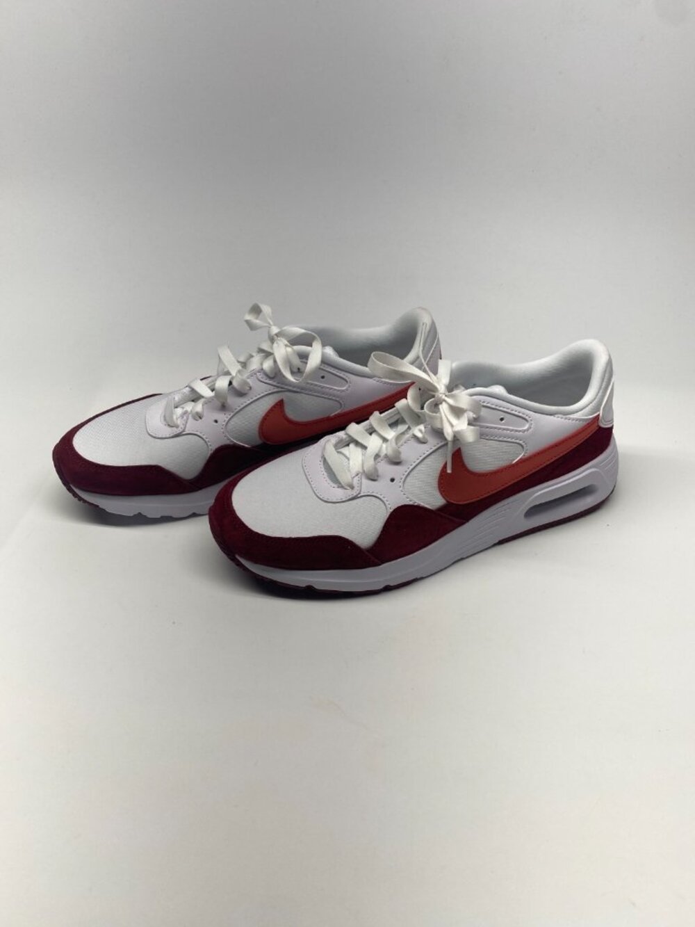 Nike Air Max SC White Maroon Red Athletic Shoes Women’s Size 11 FJ3242-100